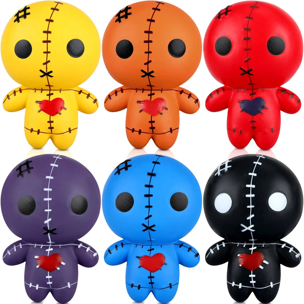 Halloween Voodoo Doll Squishy Set - 6 Count