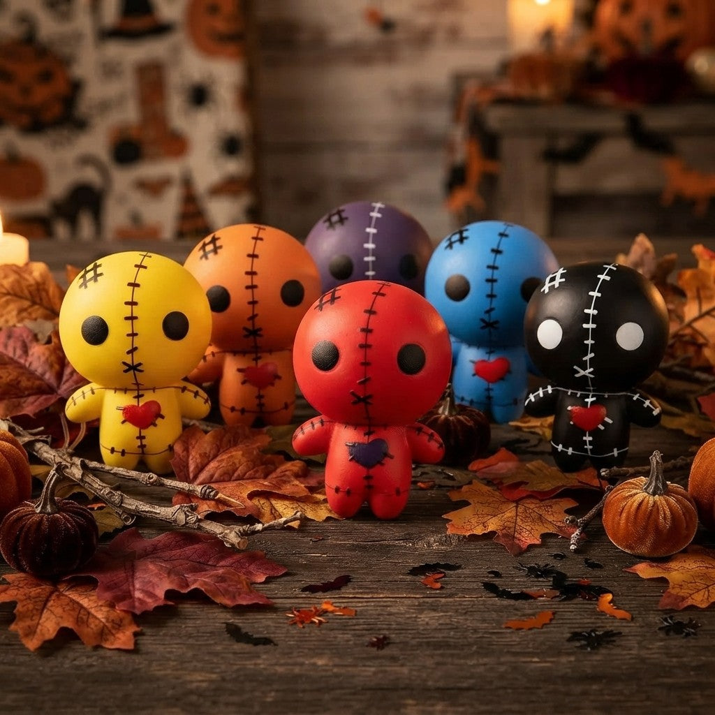 Halloween Voodoo Doll Squishy Set - 6 Count