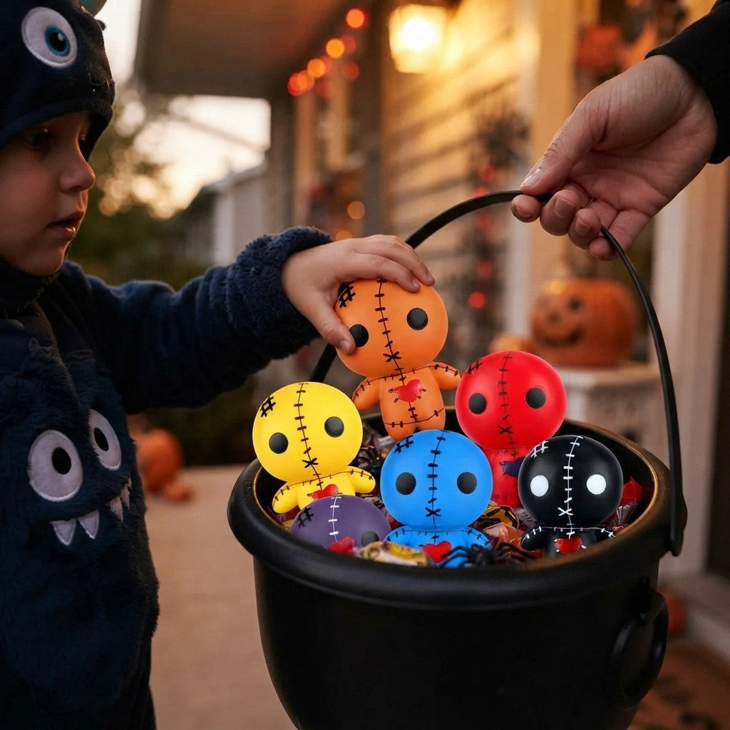 Halloween Voodoo Doll Squishy Set - 6 Count
